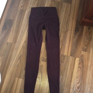maroon lulu leggings